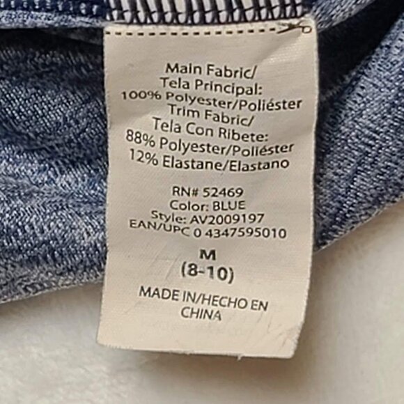 Avia Womens Athletic Tank Top M 8-10 Blue - Picture 5 of 10